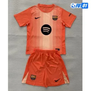 Camiseta Futbol de Portero Barcelona 2025/2026 Niño Naranja