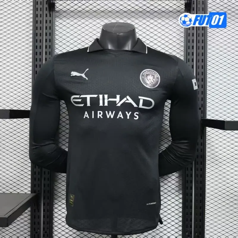 Camiseta Manchester City Away 2025/2026 Versión Jugador ML