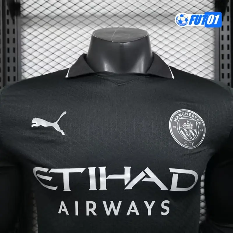 Camiseta Manchester City Away 2025/2026 Versión Jugador ML