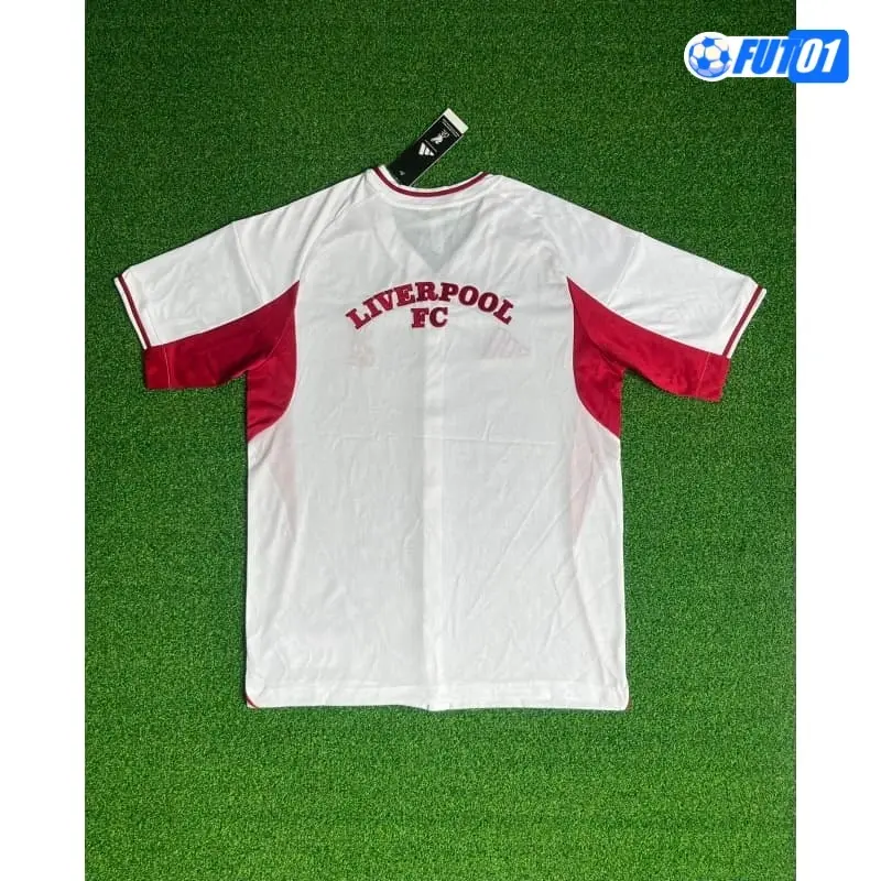 Camiseta Liverpool 2025/2026 Baseball Shirt Blanco