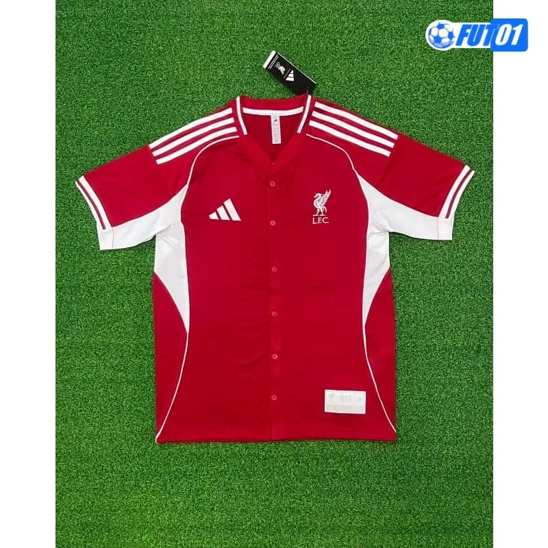 Camiseta Liverpool 2025/2026 Baseball Shirt Rojo