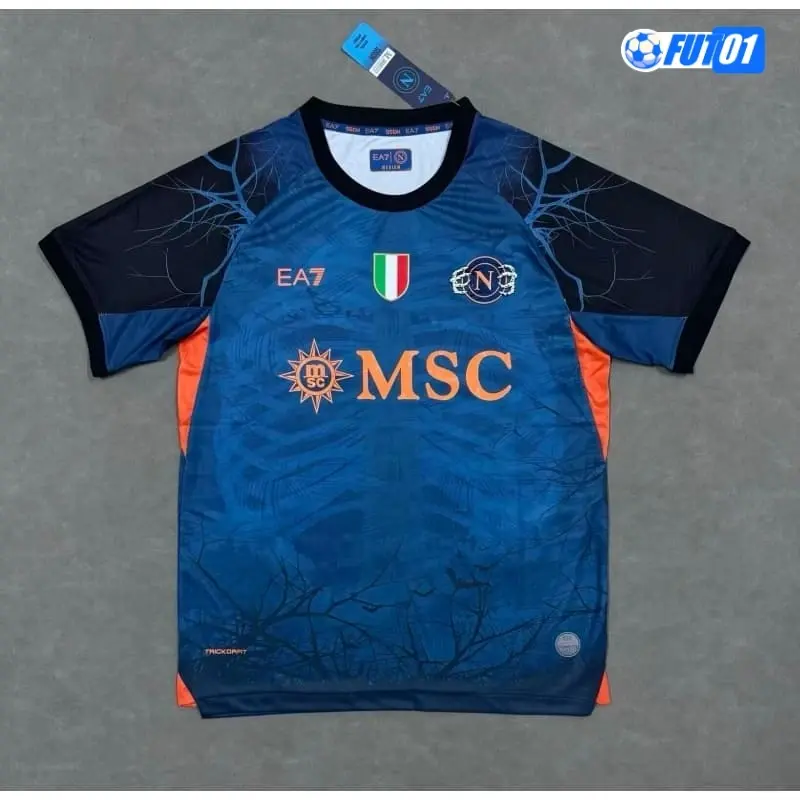 Camiseta Napoli 2025/2026 Edición Especial de Halloween Azul