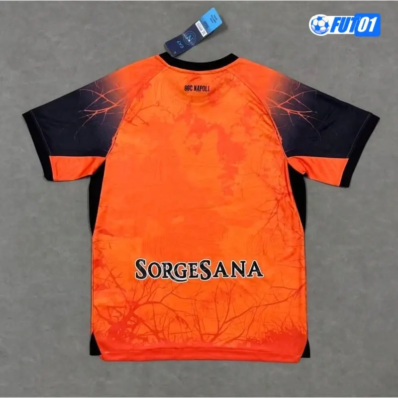 Camiseta Napoli 2025/2026 Edición Especial de Halloween Naranja