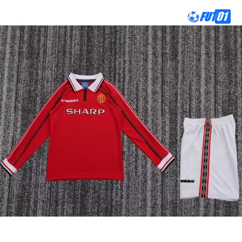 Camiseta Manchester United Home 1989/99 Retro Niño ML