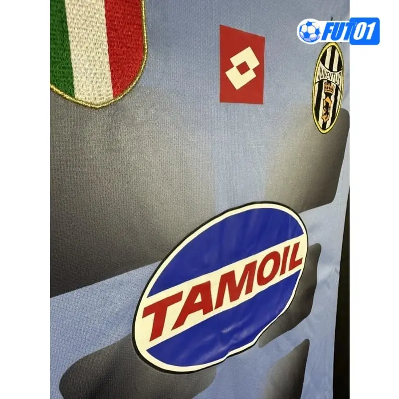 Camiseta de Portero Juventus 2002/03 Retro Blanco/Azul Marino