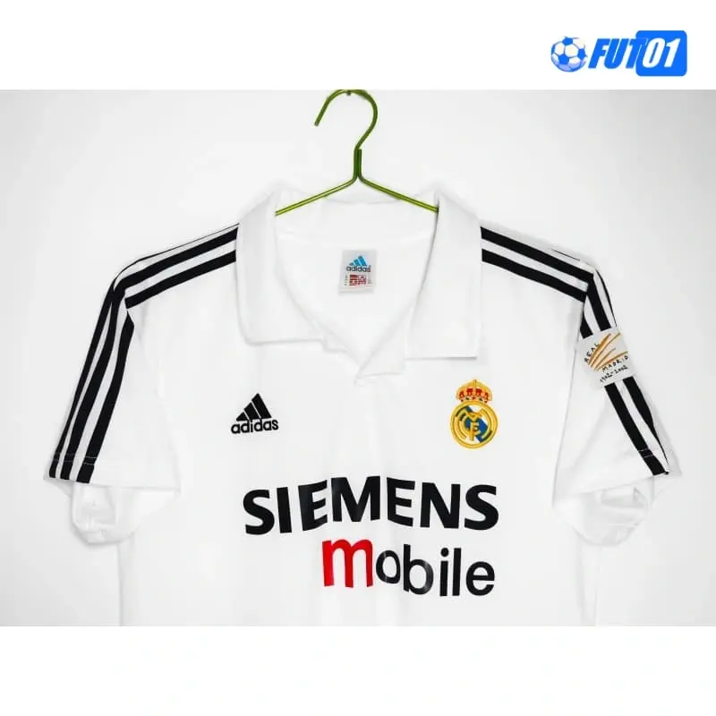 Camiseta Real Madrid Home 2002/03 Retro con Publicitario
