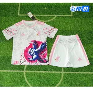 Camiseta Japón 2026 Edición Especial con Estampado de Búho Blanco/Rosa Niño