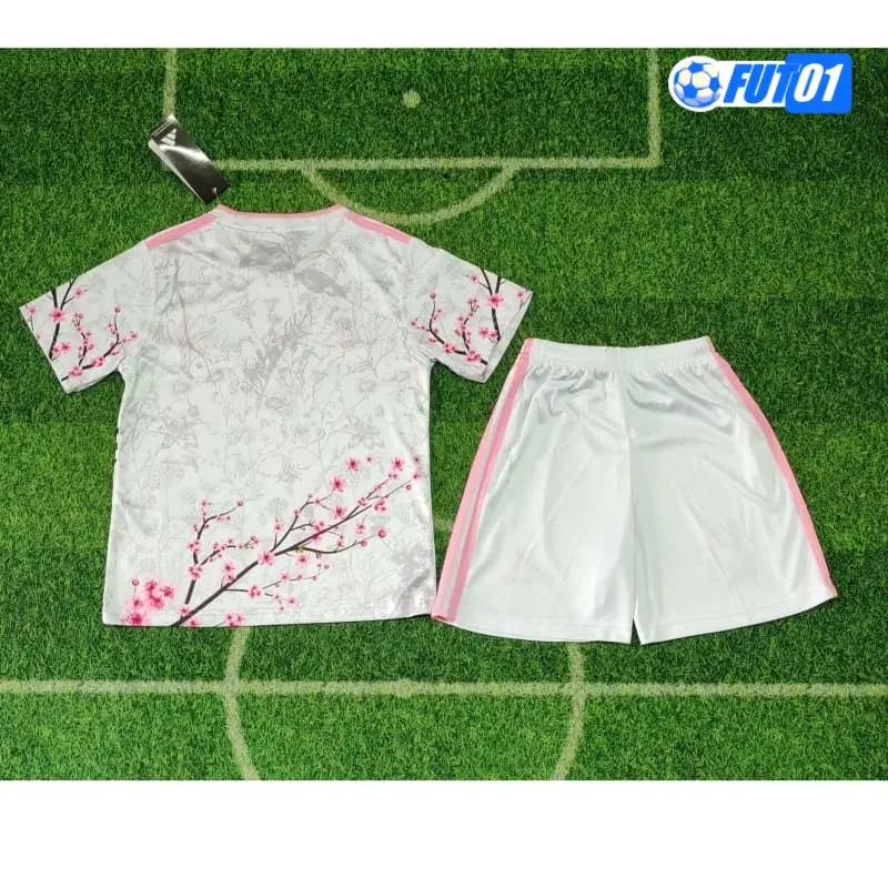 Camiseta Japón 2026 Edición Especial con Estampado de Búho Blanco/Rosa Niño