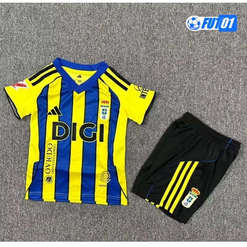Camiseta Real Oviedo Away 2025/2026 Niño con Parche La Liga