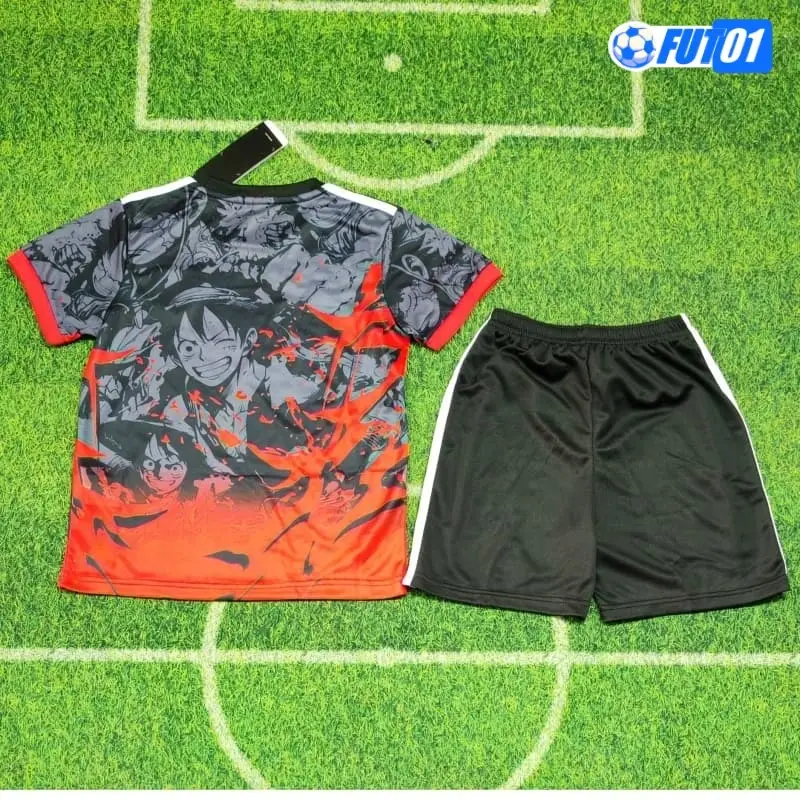 Camiseta Japón 2026 Edición Especial One Piece Negro/Rojo Niño