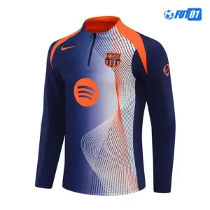 Sudadera De Entrenamiento Barcelona 2025/2026 Niño Azul/Naranja