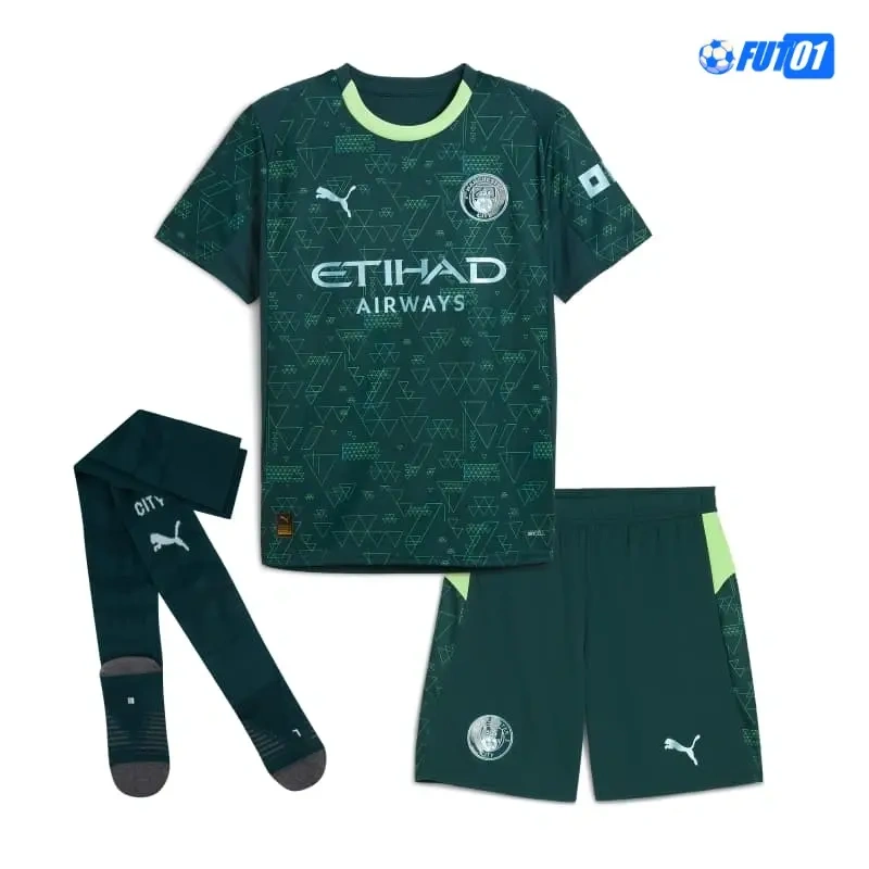 Camiseta Manchester City 4th 2025/2026 Niño