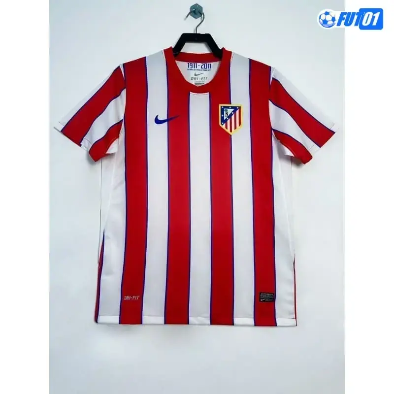 Camiseta Atlético de Madrid Home 2011/12 Retro Rojo/Blanco Edición de La Champions