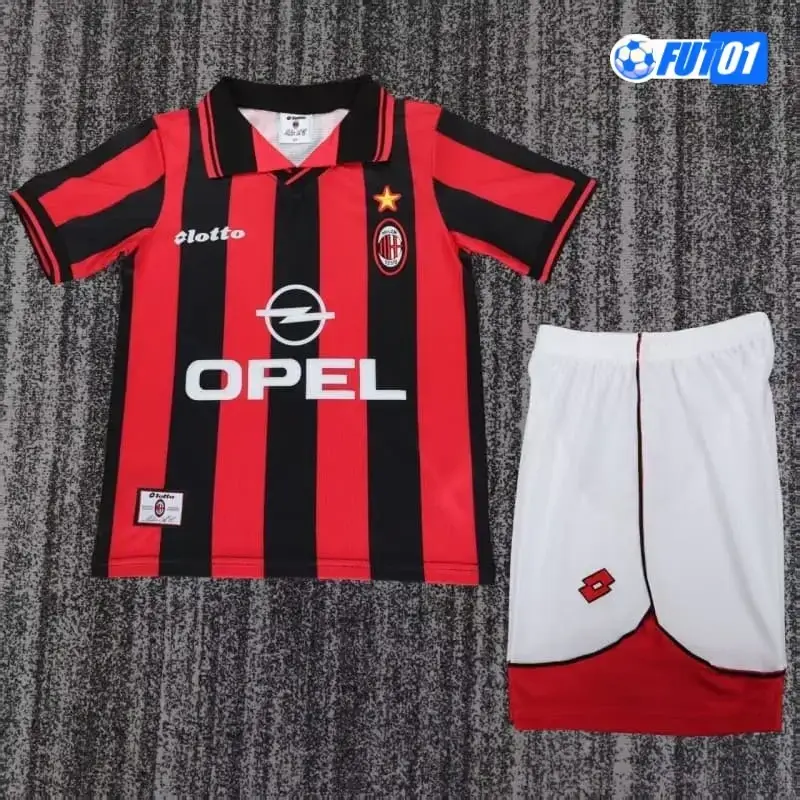 Camiseta AC Milan Home 1997/98 Retro Niño