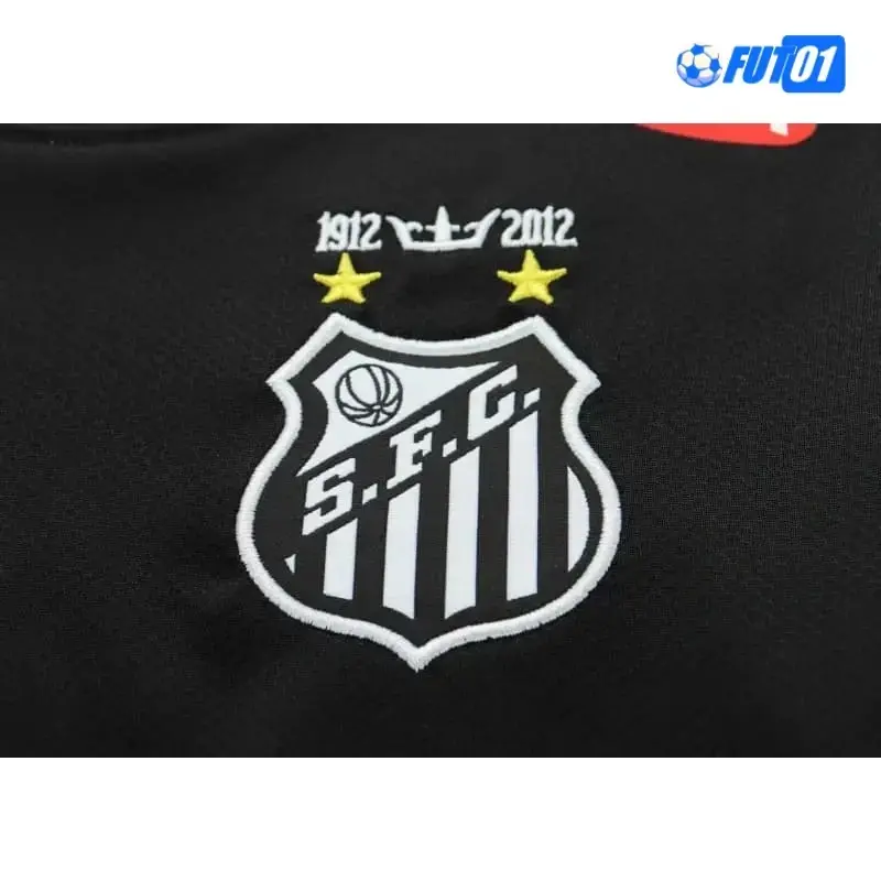 Camiseta Santos FC 2013 Retro Niño ML Negro