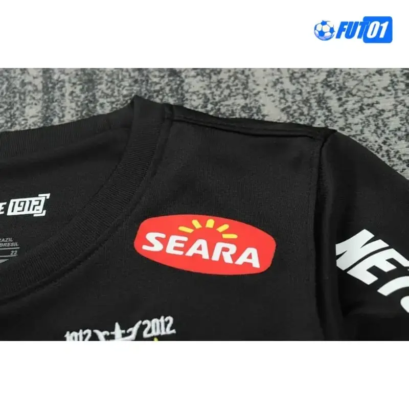 Camiseta Santos FC 2013 Retro Niño ML Negro