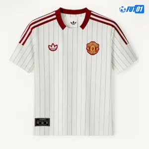 Camiseta Manchester United 2025/26 Retro Blanco/Rojo
