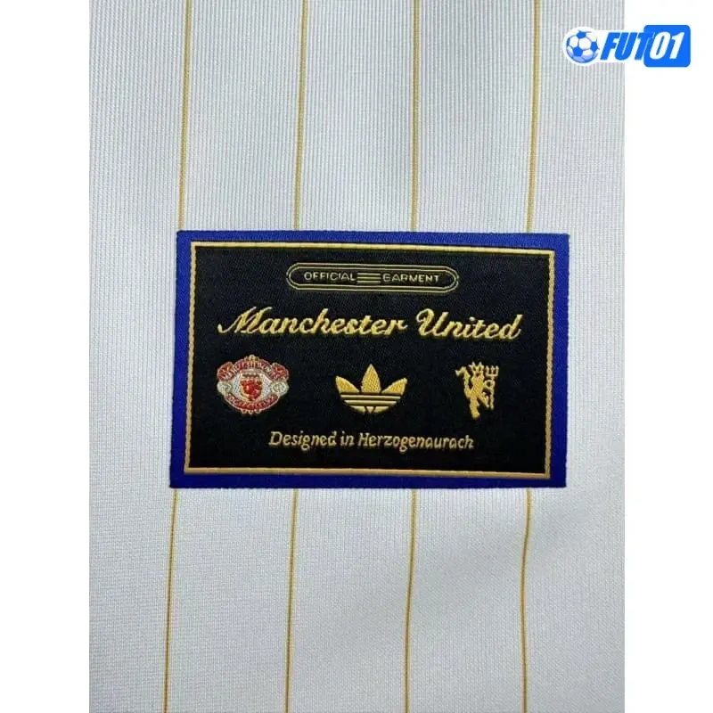 Camiseta Manchester United 2025/26 Retro Blanco/Amarillo