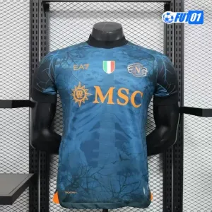 Camiseta Napoli 2025/2026 Edición Especial de Halloween Azul Versión Jugador
