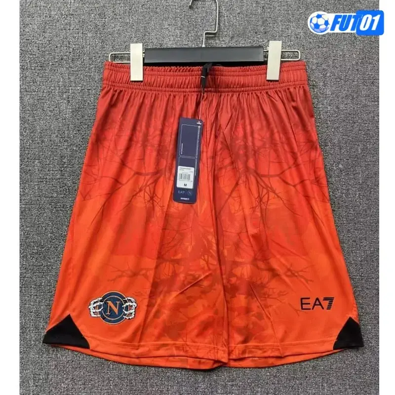 Pantalón Corto Napoli 2025/2026 Edición Especial de Halloween Naranja