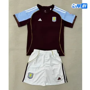 Camiseta Aston Villa Home 2025/2026 Niño