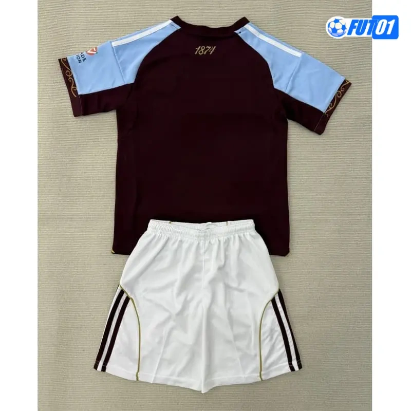 Camiseta Aston Villa Home 2025/2026 Niño