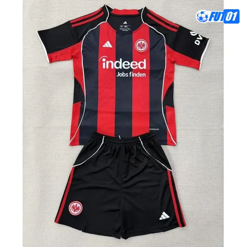 Camiseta Eintracht Fráncfort Home 2025/2026 Niño