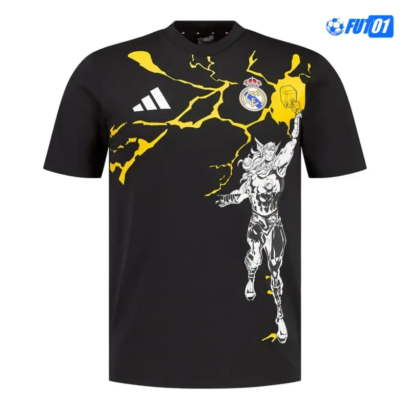 Camiseta Real Madrid x Marvel 2025/2026 Edición Especial Negro