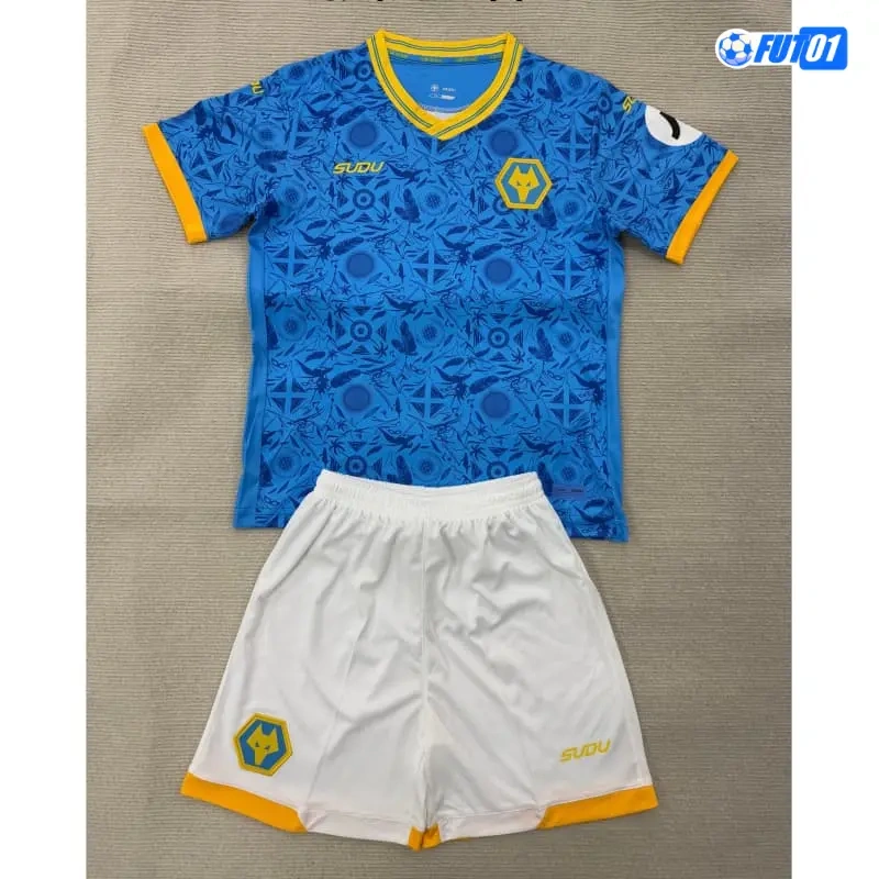 Camiseta Wolverhampton Wanderers Third 2025/2026 Niño
