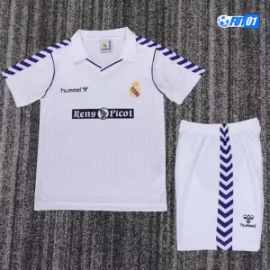 Camiseta Real Madrid Home 1988/90 Retro Niño
