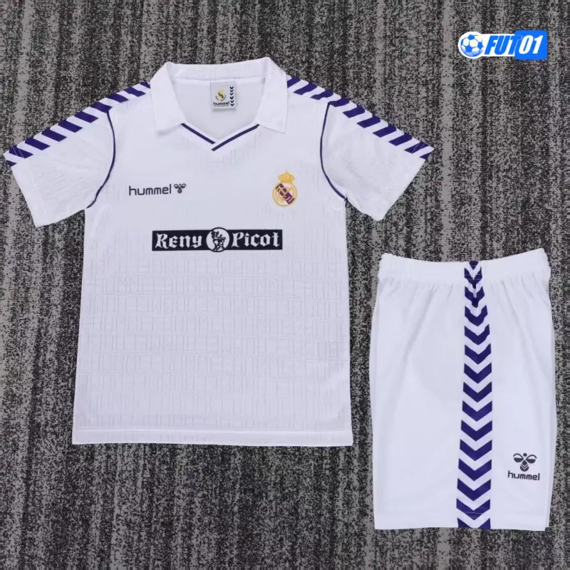 Camiseta Real Madrid Home 1988/90 Retro Niño