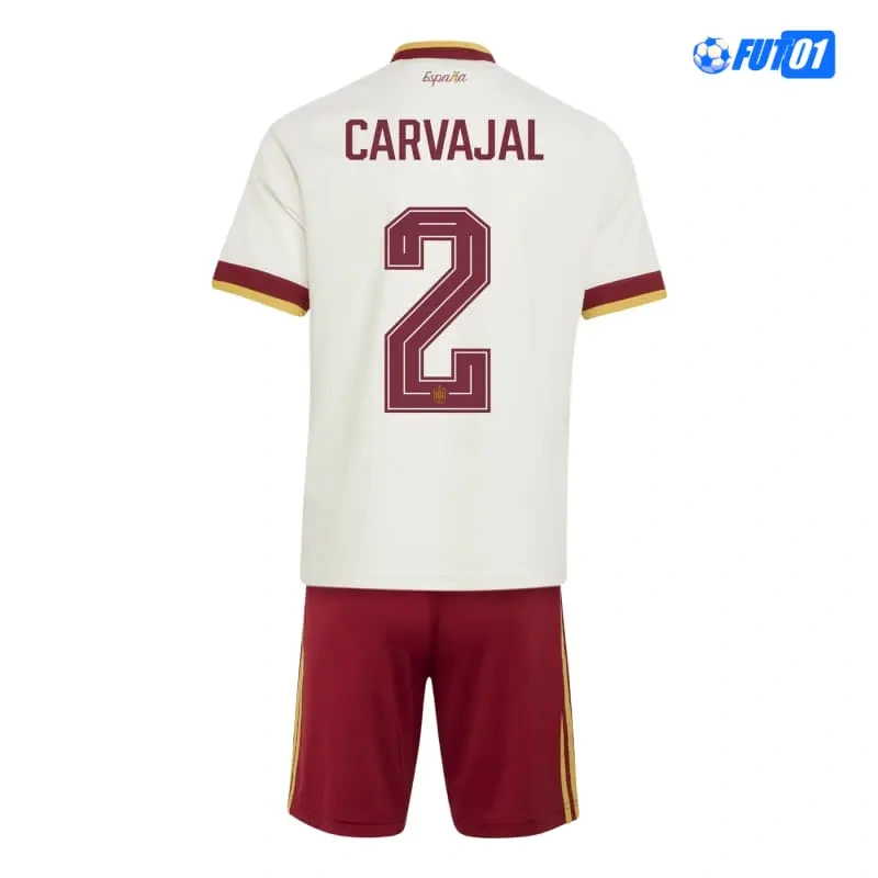 Camiseta Carvajal 2 España Away Mundial 2026 Niño