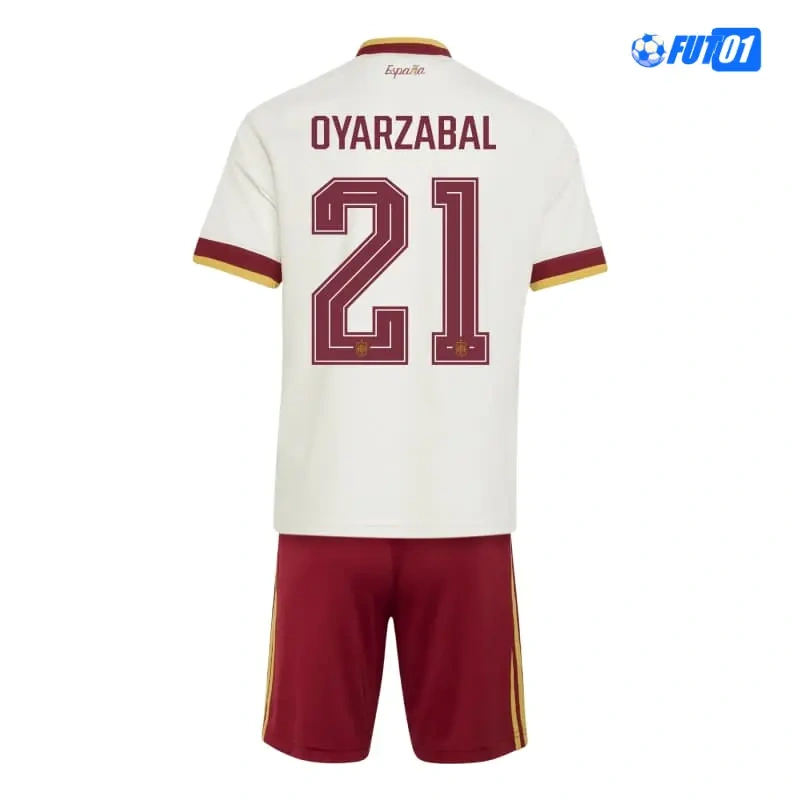 Camiseta Oyarzabal 21 España Away Mundial 2026 Niño