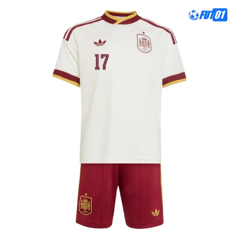 Camiseta Williams Jr 17 España Away Mundial 2026 Niño