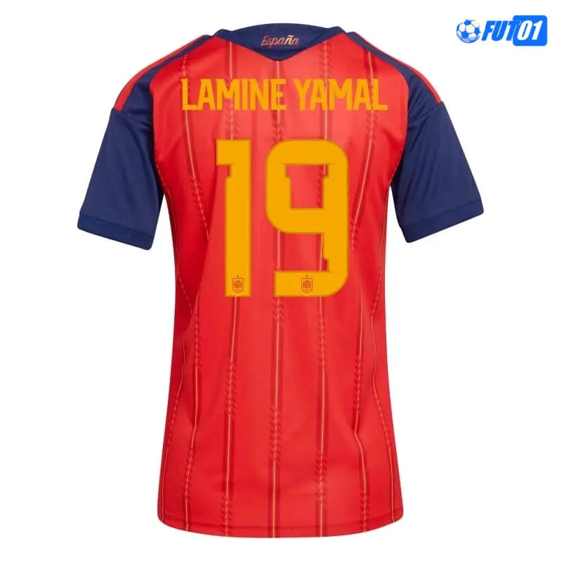 Camiseta Lamine Yamal 19 España Home 2026 Mujer