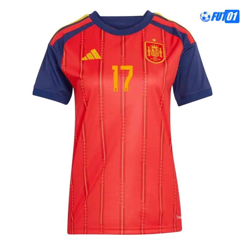 Camiseta Williams Jr 17 España Home 2026 Mujer
