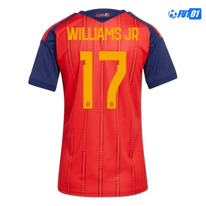 Camiseta Williams Jr 17 España Home 2026 Mujer