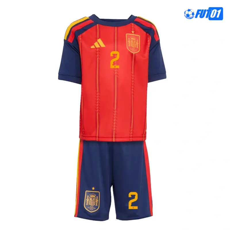 Camiseta Carvajal 2 España Home 2026 Niño