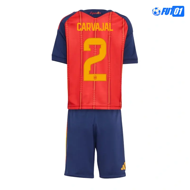 Camiseta Carvajal 2 España Home 2026 Niño