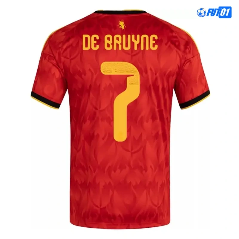 Camiseta De Bruyne 7 Bélgica Home 2026