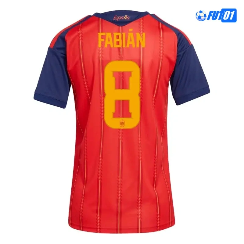 Camiseta Fabián 8 España Home 2026 Mujer