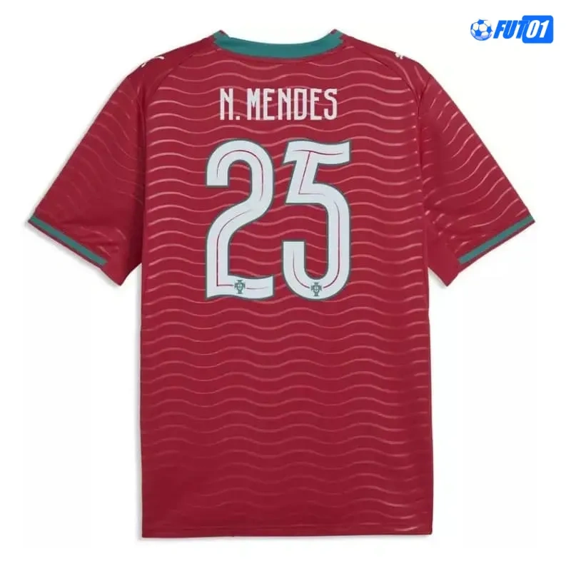 Camiseta N.Mendes 25 Portugal Home 2026
