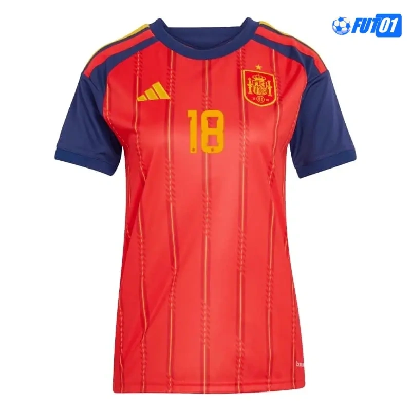 Camiseta Zubimendi 18 España Home 2026 Mujer