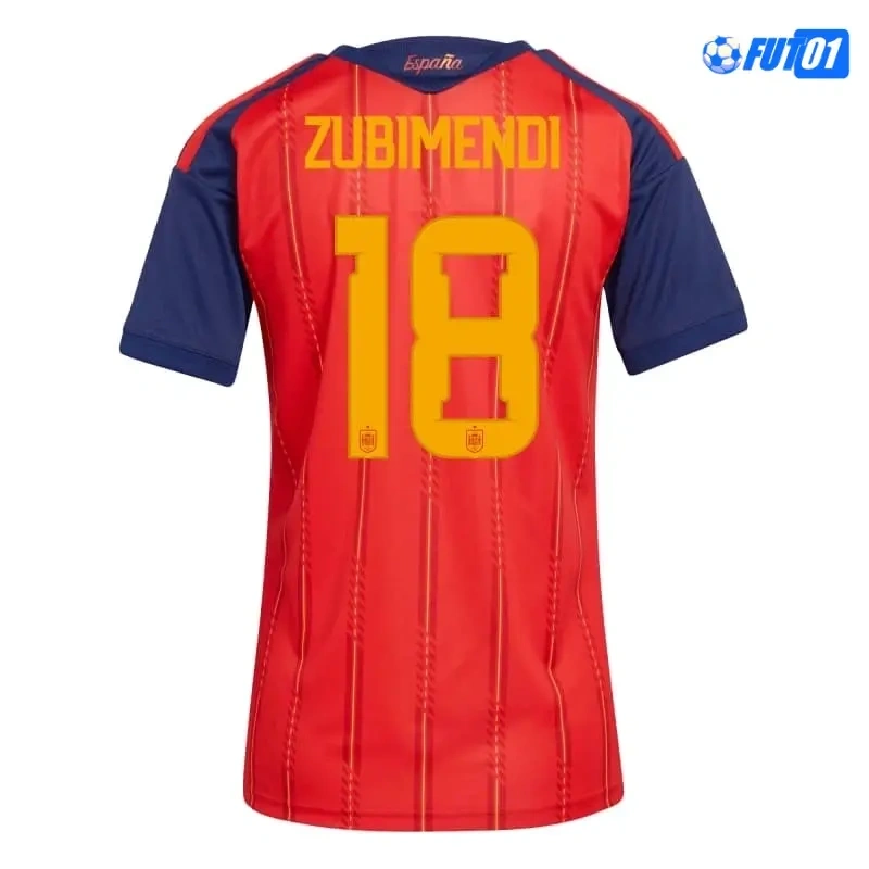 Camiseta Zubimendi 18 España Home 2026 Mujer
