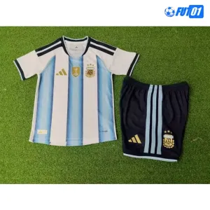 Camiseta Argentina Home Mundial 2026 Niño Versión Jugador