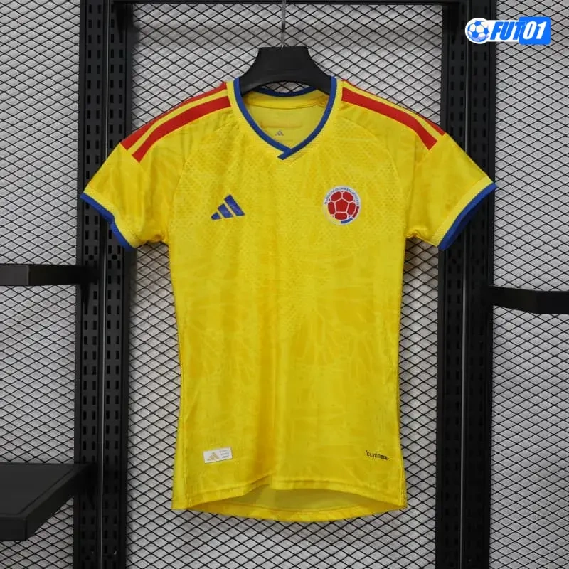 Camiseta Colombia Home Mundial 2026 Mujer Versión Jugador