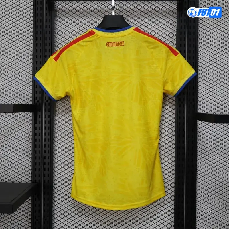Camiseta Colombia Home Mundial 2026 Mujer Versión Jugador