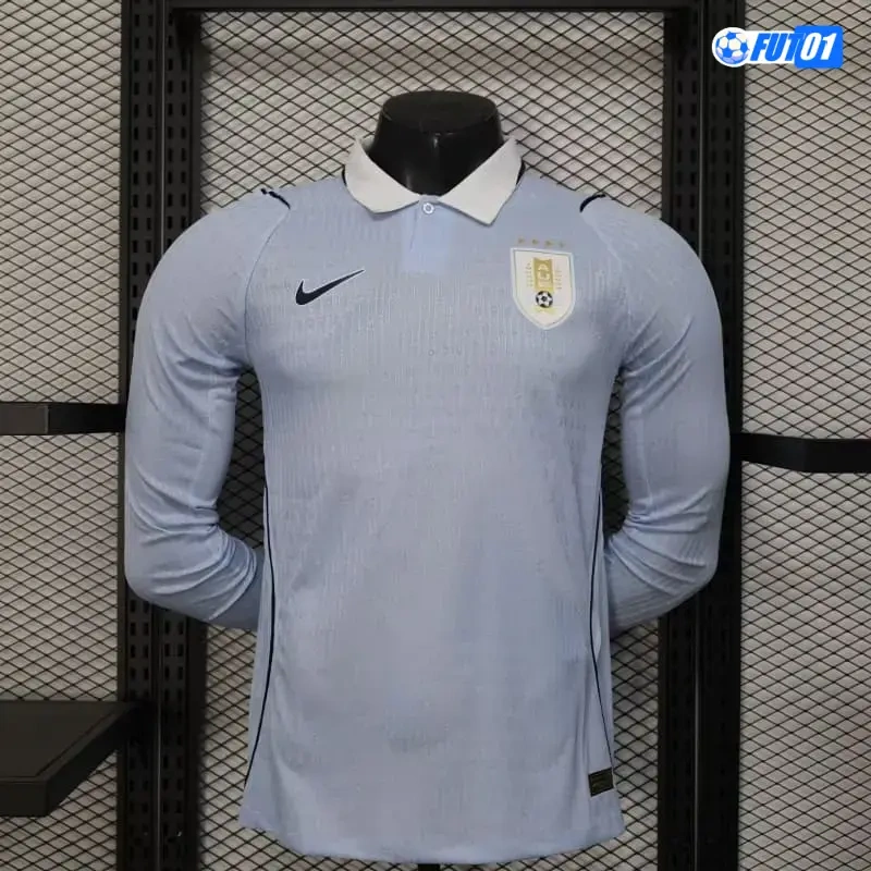 Camiseta Uruguay Home Mundial 2026 Versión Jugador ML