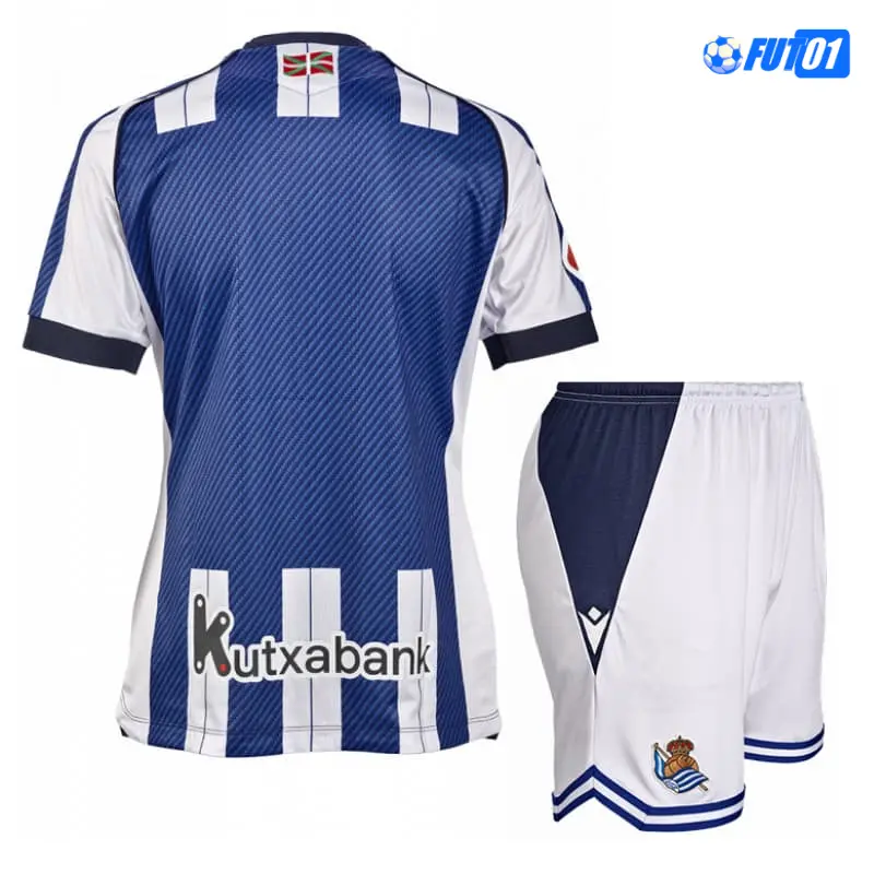 Camiseta Real Sociedad Home 2025/2026 Edición Final Copa del Rey Niño