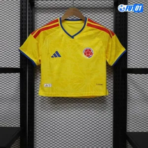 Camiseta Corta Colombia Home Mundial 2026 Mujer Versión Jugador